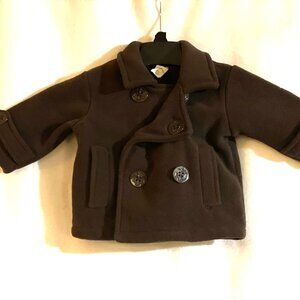 Starting Out Baby Chocolate Brown Peacoat Size 12 MO